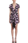 MAGDA BUTRYM DORADO FLORAL CUTOUTS CREPE DRESS,10843643