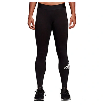 Adidas Originals Women's Badge Of Sport Must-haves Training Leggings In Black Size X-large Cotton By Adidas