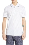 TED BAKER TOFF SLIM FIT PRINT PIQUE POLO,MMB-TOFF-TH9M