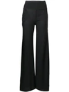 RICK OWENS HIGH RISE PALAZZO TROUSERS