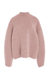 3.1 Phillip Lim Oversized Mock-neck Bouclé Sweater In Pink