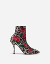 Dolce & Gabbana Printed Stretch-jersey Sock Boots In Leopard Print