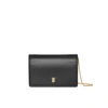 BURBERRY LEATHER CARD CASE WITH DETACHABLE STRAP,3011566