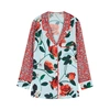 ALICE AND OLIVIA Keir floral-print satin shirt