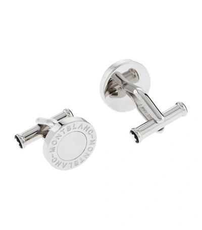 Montblanc Cufflinks And Tie Clips In Silver