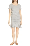 VERONICA BEARD FLOUNCE SKIRT T-SHIRT DRESS,JJY0120305
