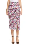 SALONI KELLY FLORAL PRINT SILK SKIRT,2200