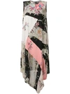 ANTONIO MARRAS PATCHWORK PRINT MIDI DRESS