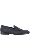 Tod's Classic 38k Loafers In Blue