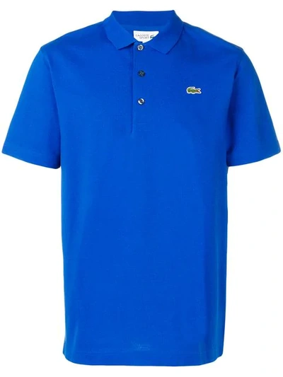 Lacoste Embroidered Logo Polo Shirt In Royal Blue