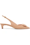 RUPERT SANDERSON MISTY LEATHER SLINGBACK PUMPS