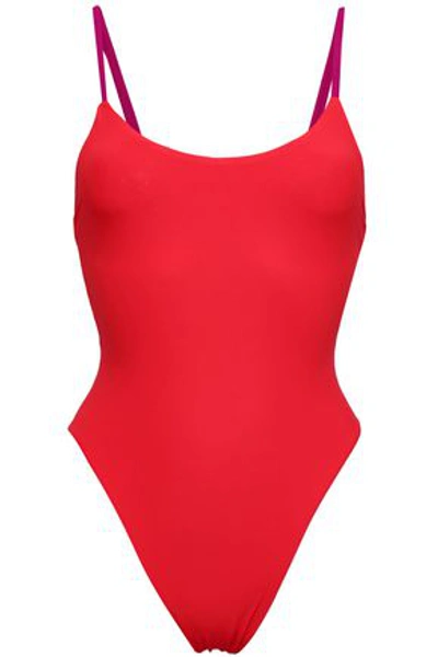 Alix Woman Stretch Swimsuit Red