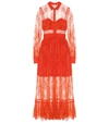 SELF-PORTRAIT Lace midi dress,P00379193