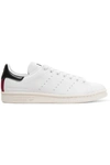 STELLA MCCARTNEY + adidas Originals Stan Smith grosgrain-trimmed faux leather sneakers