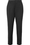 DRIES VAN NOTEN COTTON AND WOOL-BLEND TWILL SLIM-LEG PANTS