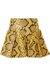 Marques' Almeida Marques'almeida Snake Print Effect Skirt - Yellow In Yellow