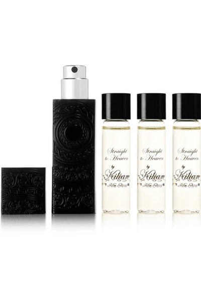 Kilian Straight To Heaven Travel Set - Eau De Parfum And Refills, 4 X 7.5ml In Colourless