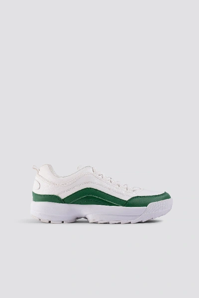 Astrid Olsen X Na-kd Contrast Sneaker - White In White/green