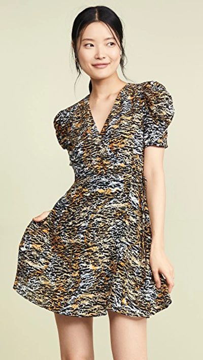 Saloni Tiger Print Dress - 棕色 In Brown