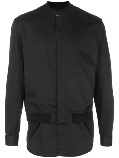 3.1 Phillip Lim Classic Bomber Shirt Jacket In Black