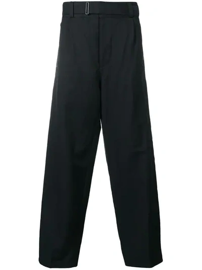 Etro Loose Fit Stripe Trousers - 黑色 In Black