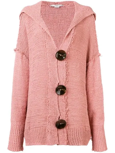 Stella Mccartney Hooded Oversized Cardigan - 粉色 In Pink
