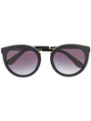 Dolce & Gabbana Round Frame Sunglasses In Black