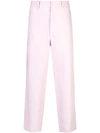 SANKUANZ SANKUANZ LINEN TROUSERS - PINK