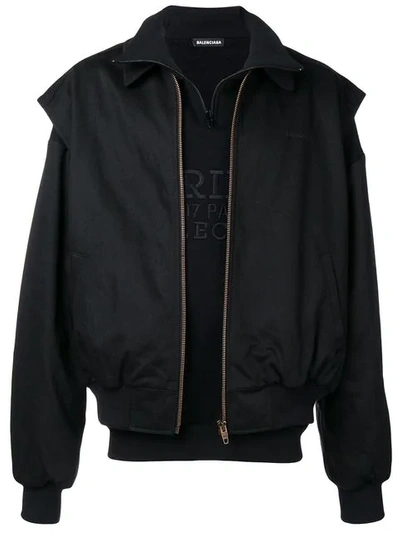 Balenciaga Black Twin-set Jacket