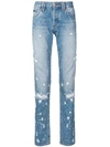 PHILIPP PLEIN PHILIPP PLEIN SLIM FIT JEANS - 蓝色