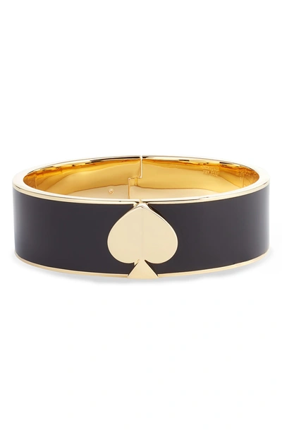 Kate Spade Heritage Spade Gold-plated Bracelet In Black