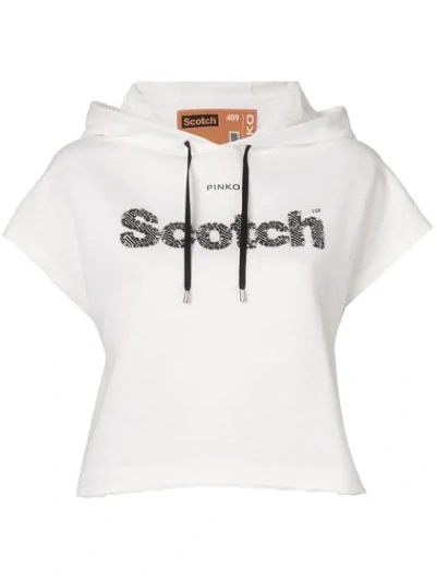 Pinko Scotch™ Short-sleeve Hoodie - 白色 In White