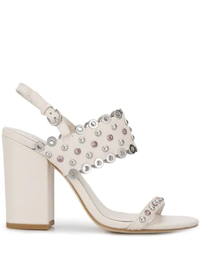 Ash Lucy White Heeled Sandal