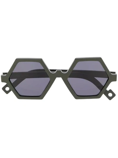 Pawaka Hexagonal Frame Sunglasses - 绿色 In Green