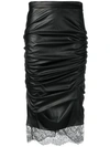 TOM FORD TOM FORD RUCHED PENCIL SKIRT - 黑色