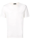 ERMENEGILDO ZEGNA ERMENEGILDO ZEGNA SHORT-SLEEVE FITTED T-SHIRT - 白色