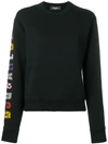 Dsquared2 Printed Sweatshirt In Black