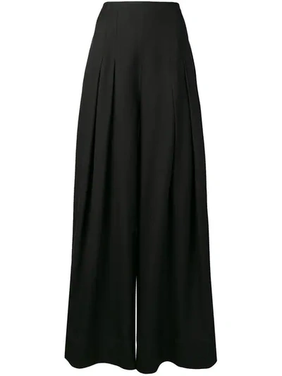 Jacquemus High Rise Palazzo Trousers - 黑色 In Black