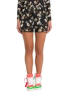 OFF-WHITE FLORAL SHORTS IN NYLON,10846108