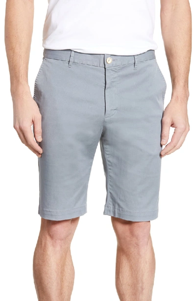 Robert Graham Men's Aldrich Stretch-twill Flat-front Shorts In Medium Grey