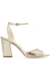 JIMMY CHOO MIRANDA ANKLE STRAP SANDALS