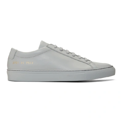 Common Projects Grey Original Achilles Low Trainers In White