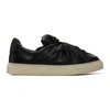 PORTS 1961 PORTS 1961 BLACK LEATHER BOW SNEAKERS