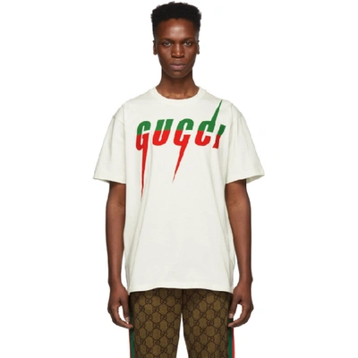 Gucci Oversize Logo Cotton Jersey T-shirt In Green Red
