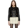 GUCCI GUCCI BLACK CROC BUTTON BLAZER