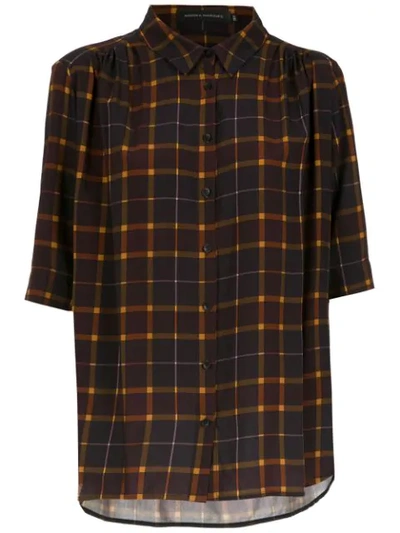 Andrea Marques Checked Shirt In Multi