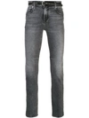 RTA 119 BELTED SKINNY JEANS