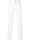 Incotex Slim Fit Chinos In White