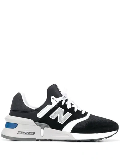 New Balance 997 Sport Nubuck & Mesh Sneakers In Black White