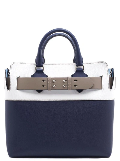 Burberry The Medium Tri-tone Leather Belt Bag In Regency Blue